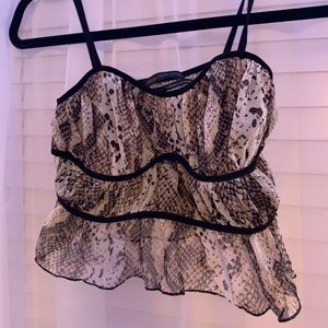 urban outfitters snake skin tank